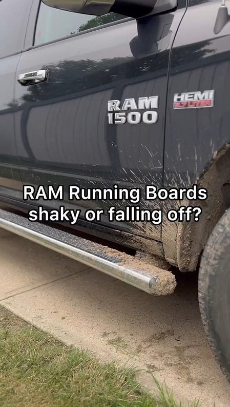 These plates address a common issue on 2009-2018 & Classic RAM® 1500 or 2010-2018 RAM® 2500/3500 trucks running side-steps / running boards