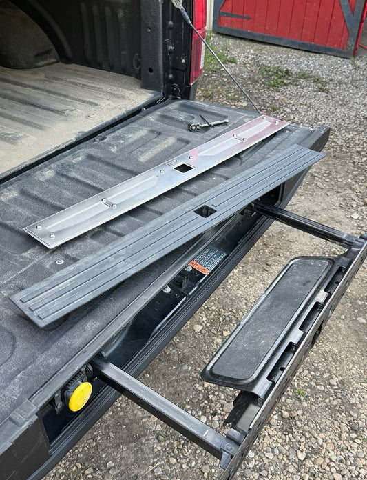 Stainless Tailgate Step Cover (2015 - 2020 Ford F150 / Raptor) (replaces OEM plastic panel)