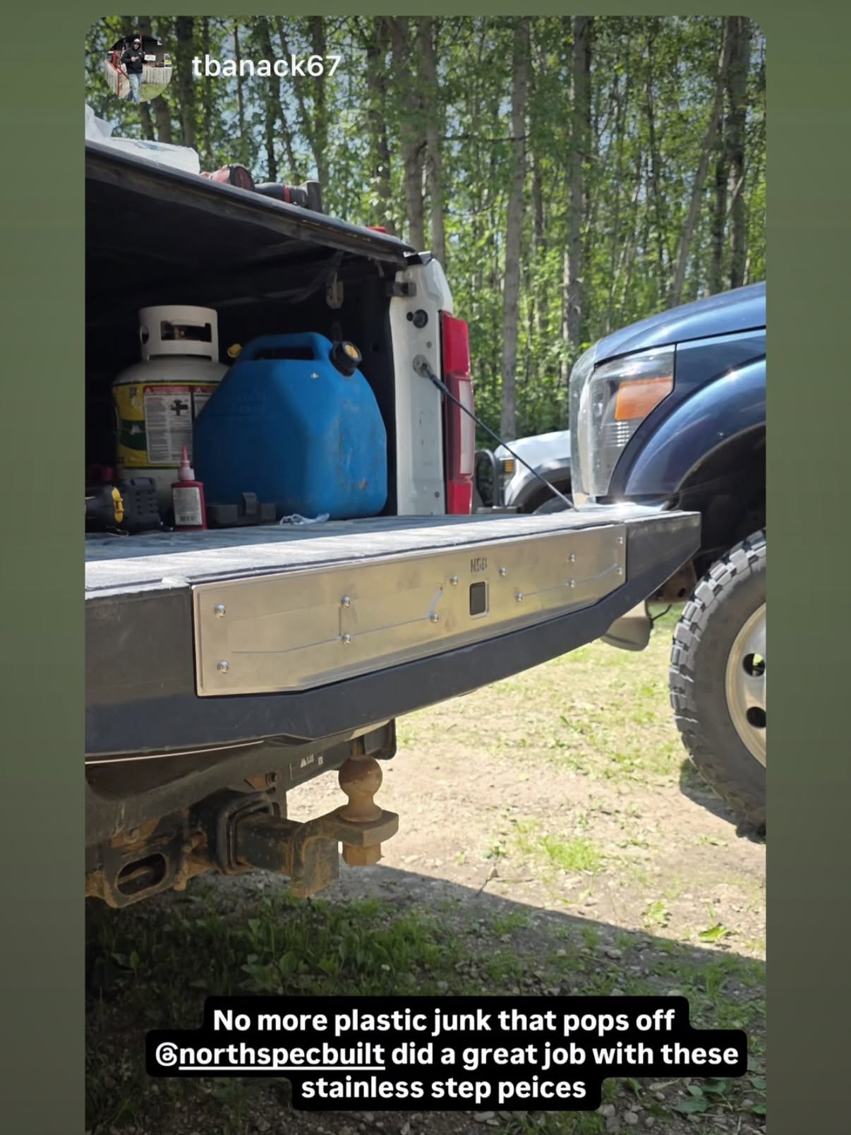 Stainless Tailgate Step Cover (2017 - 2026 Ford F250/F350) (replaces OEM plastic panel)
