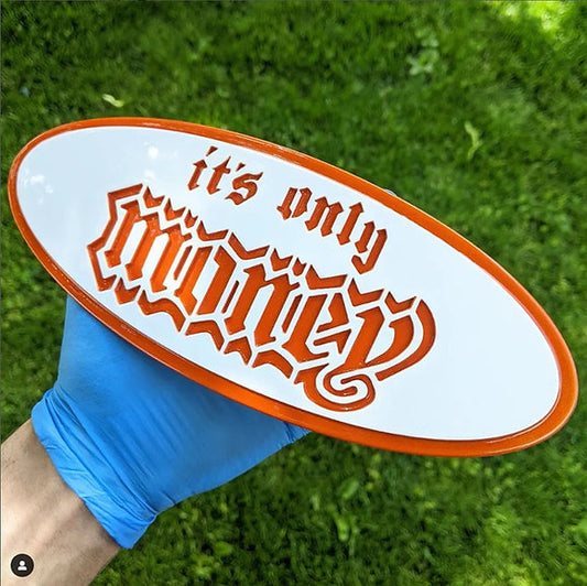 9" Oval Emblem Ford Superduty Grille and Other Models DXF File CNC plasma cut file