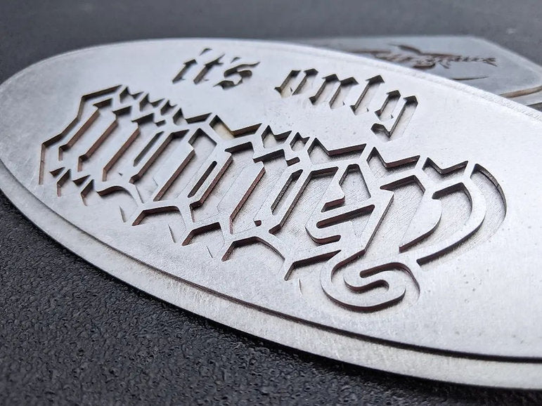 9" Oval Emblem Ford Superduty Grille and Other Models DXF File CNC plasma cut file