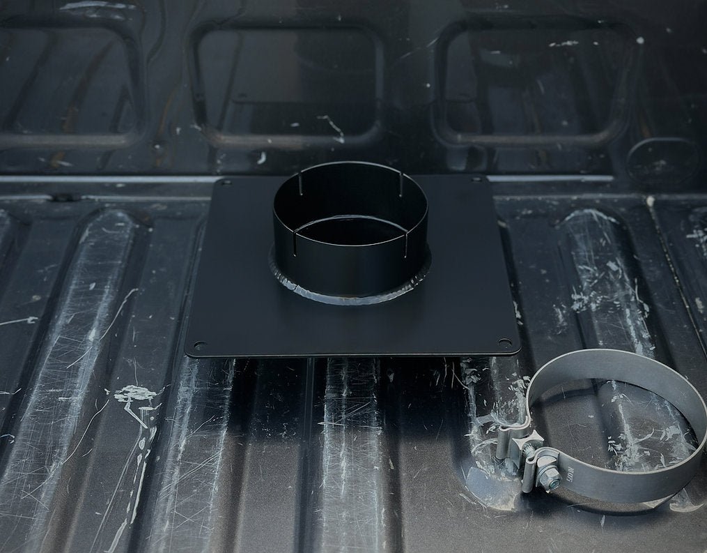 Truck Bed Exhaust Stack Mounting Plate for diesel truck