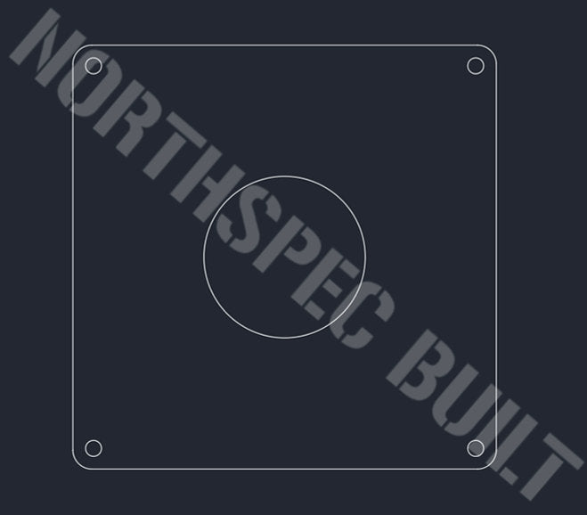 Exhaust Stack Base Plate DXF File laser cut and cnc file