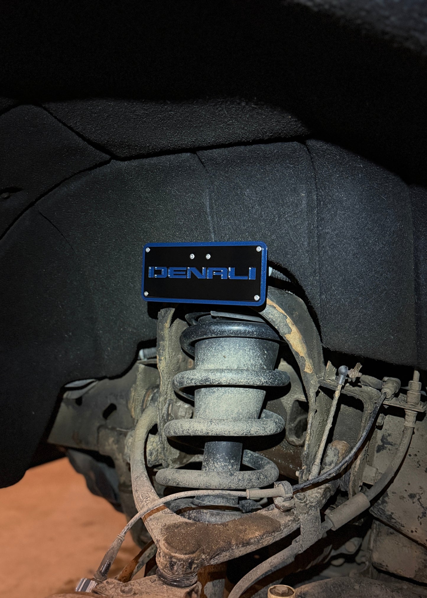 2015 -2018 GMC Sierra 1500 Coil Denali plates mounted and powder coated