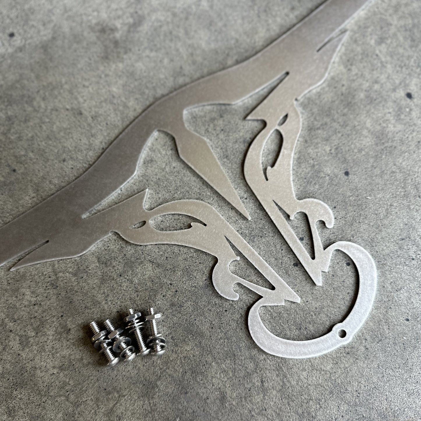 Stainless Steel Longhorn Grille Emblem