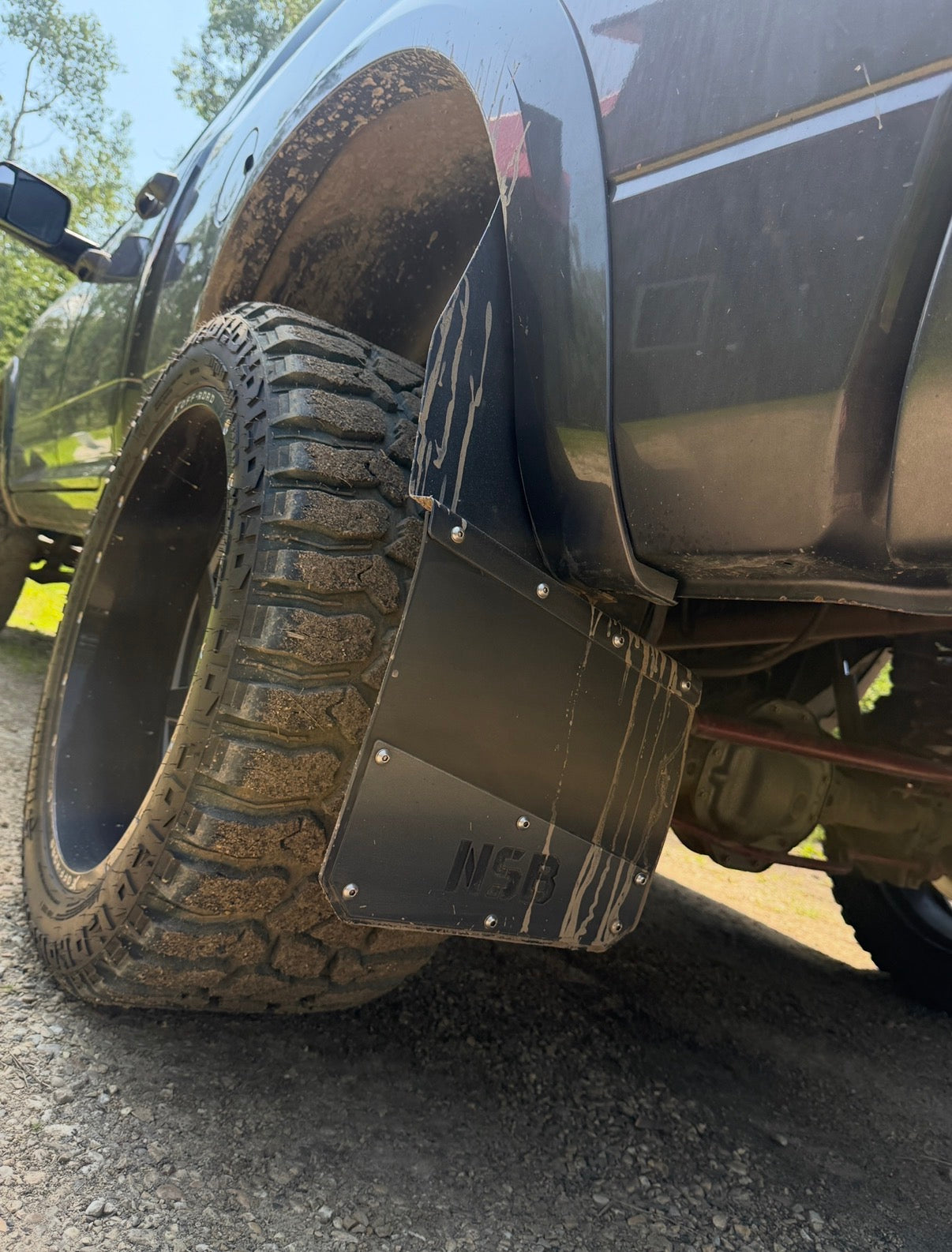 12" Wide Kick Back Mud Flaps (universal fitment)