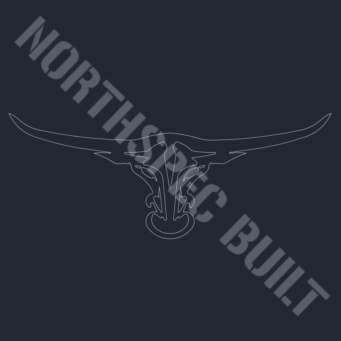 Longhorn Emblem DXF File