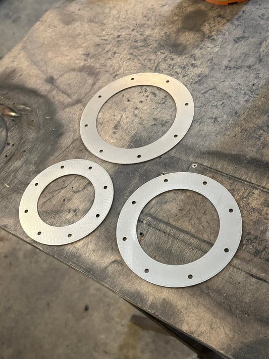 Stainless Steel Exhaust Bezels (Flanges) - Multiple Sizes