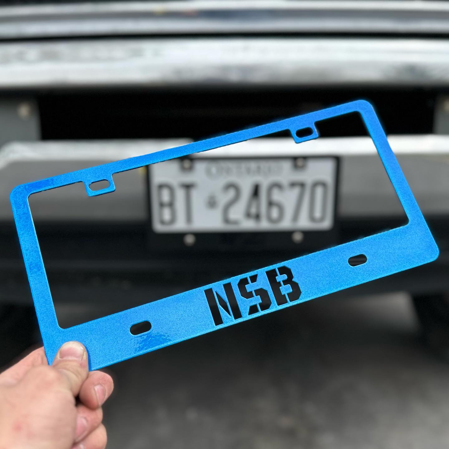 NSB Stainless License Plate Frame