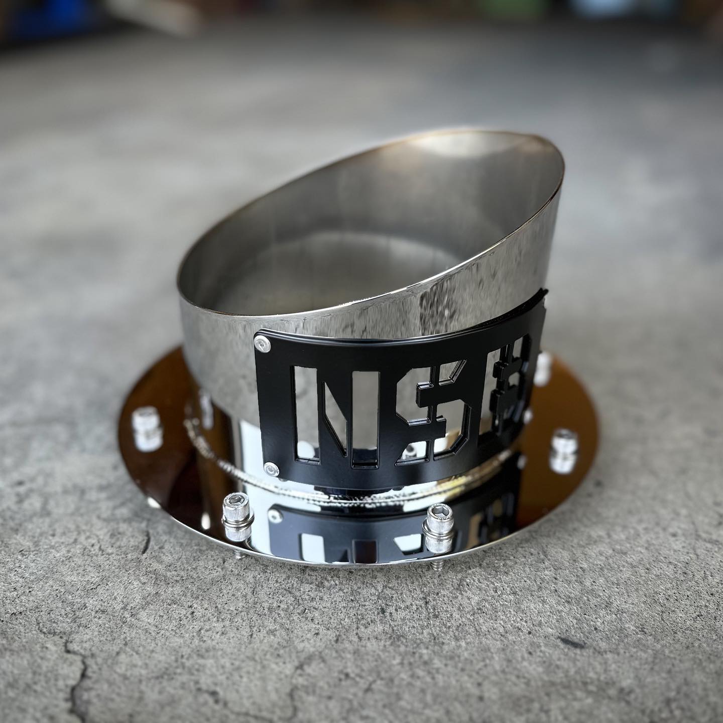 MINIMALIST POLISHED Stainless Steel Hood Stack NSB