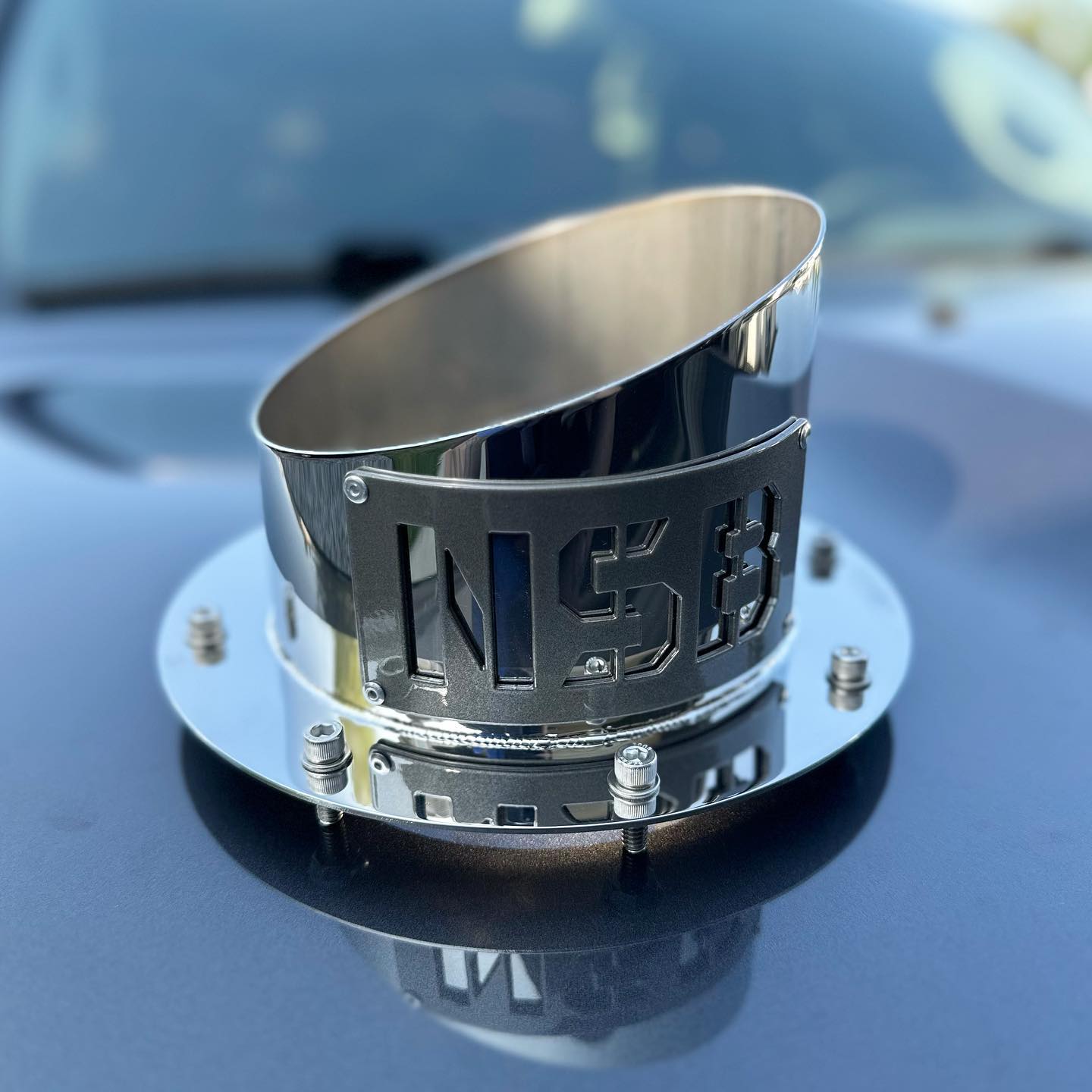 POLISHED Stainless Steel Hood Stack tip