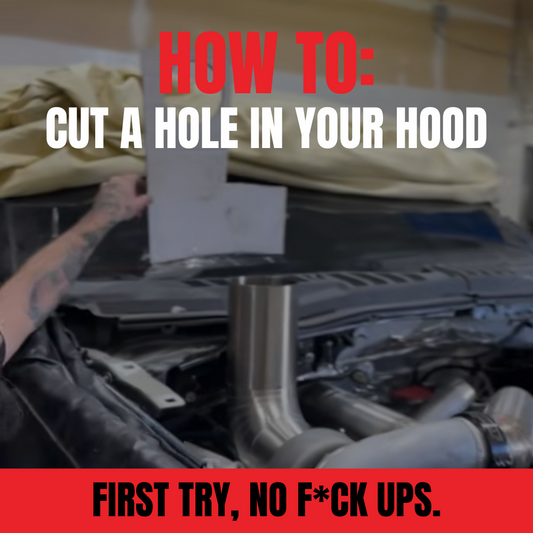 How to Cut a Hole in Your Hood, for a Hood Stack - The Right Way.