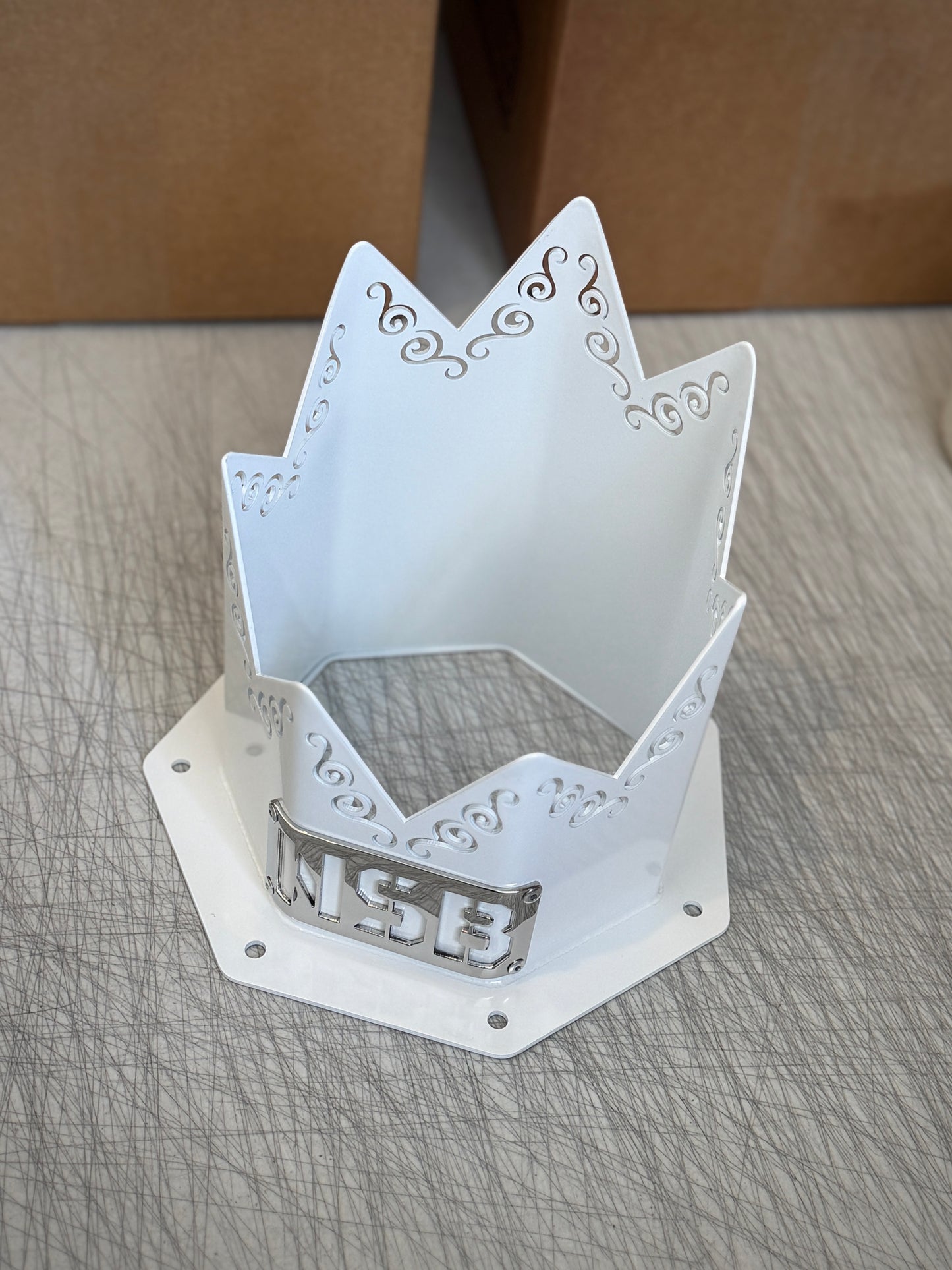 6" SPIKED Swirl Hood Stack