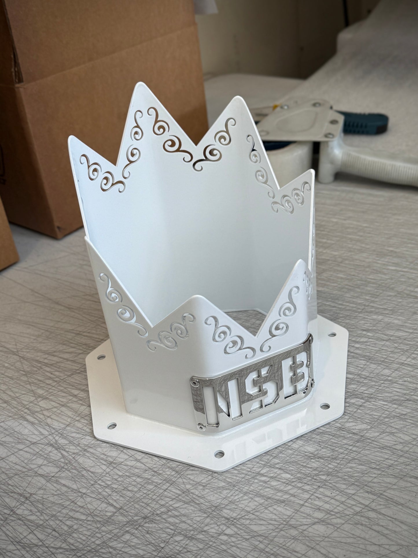 6" SPIKED Swirl Hood Stack