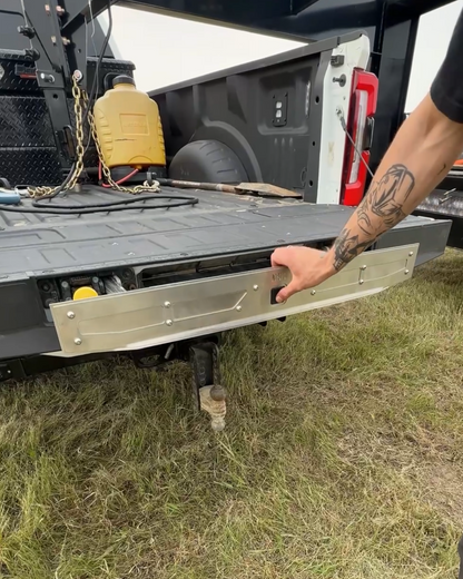 Stainless Tailgate Step Cover (2017 - 2026 Ford F250/F350) (replaces OEM plastic panel)