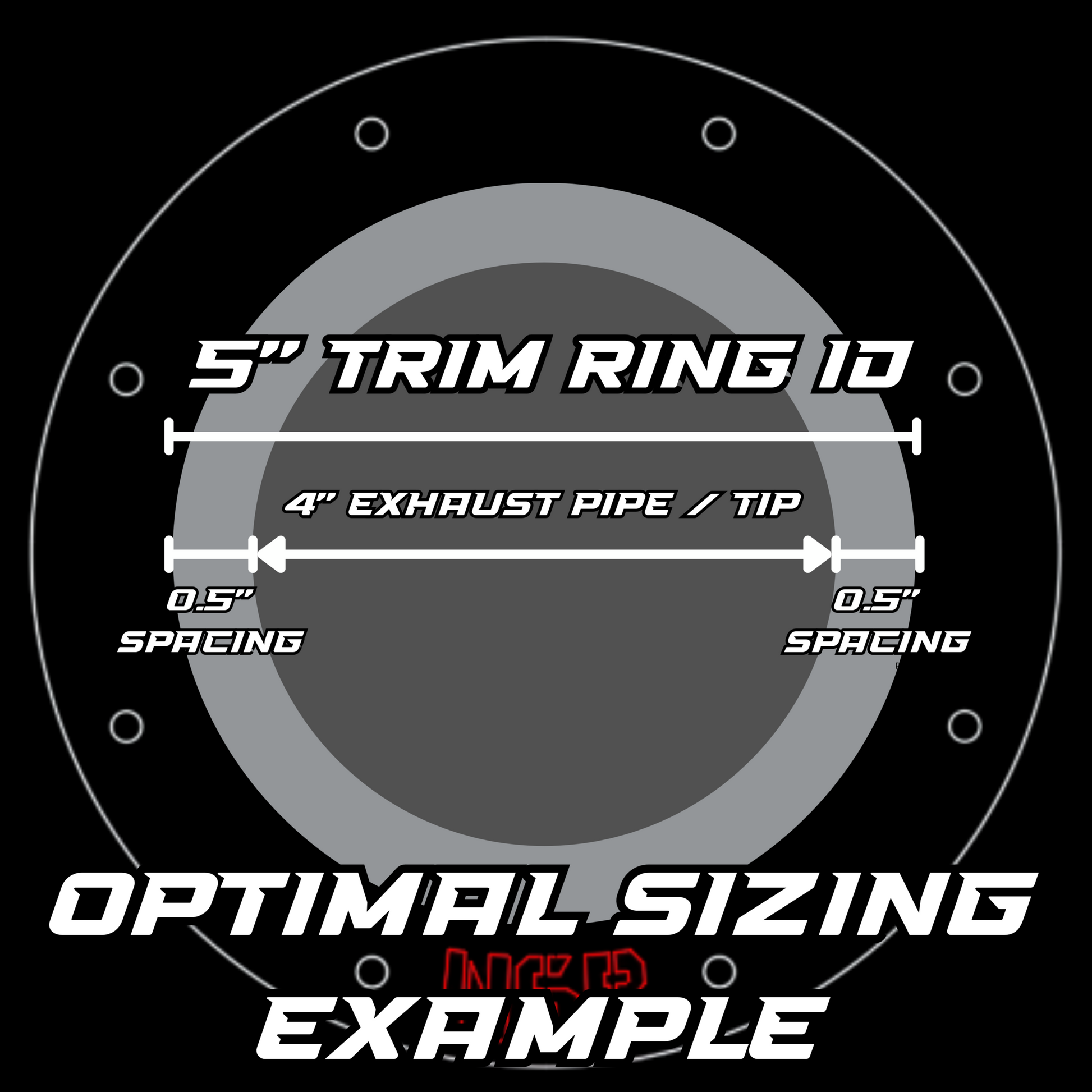 4 inch Exhaust Trim Rings 