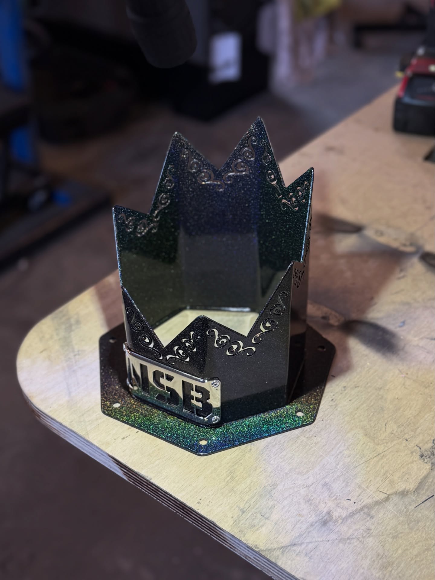 6" SPIKED Swirl Hood Stack