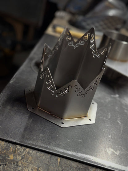 6" SPIKED Swirl Hood Stack