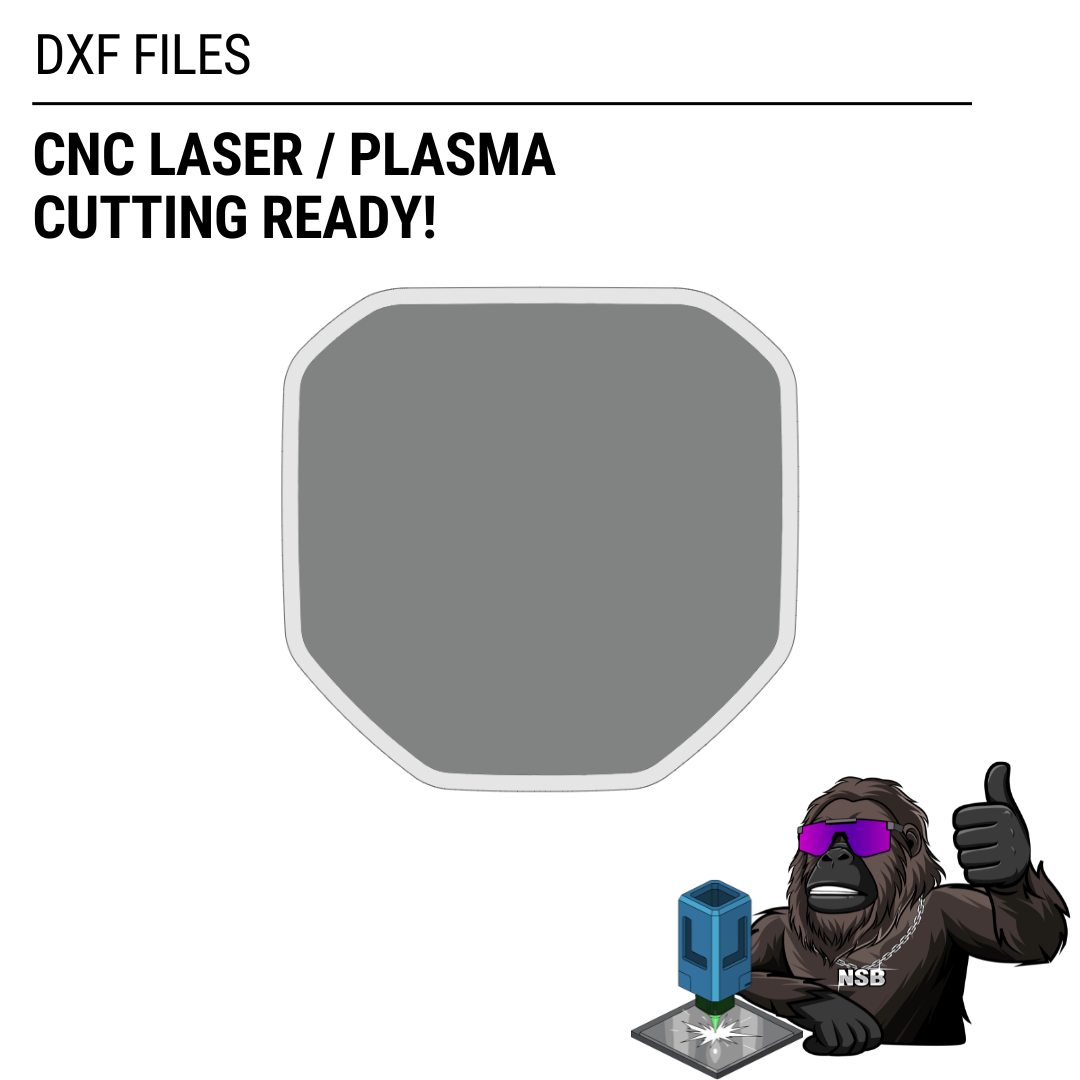 Tailgate Emblem (5th Gen RAM 1500 / 2500 / 3500) DXF File