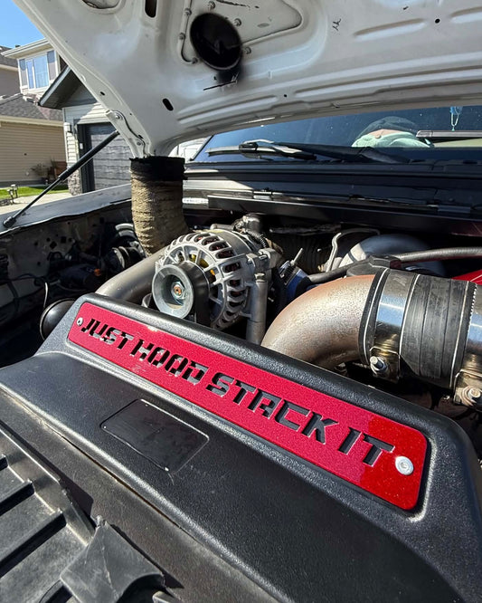custom 6.0 powerstroke fan shroud emblem / badge