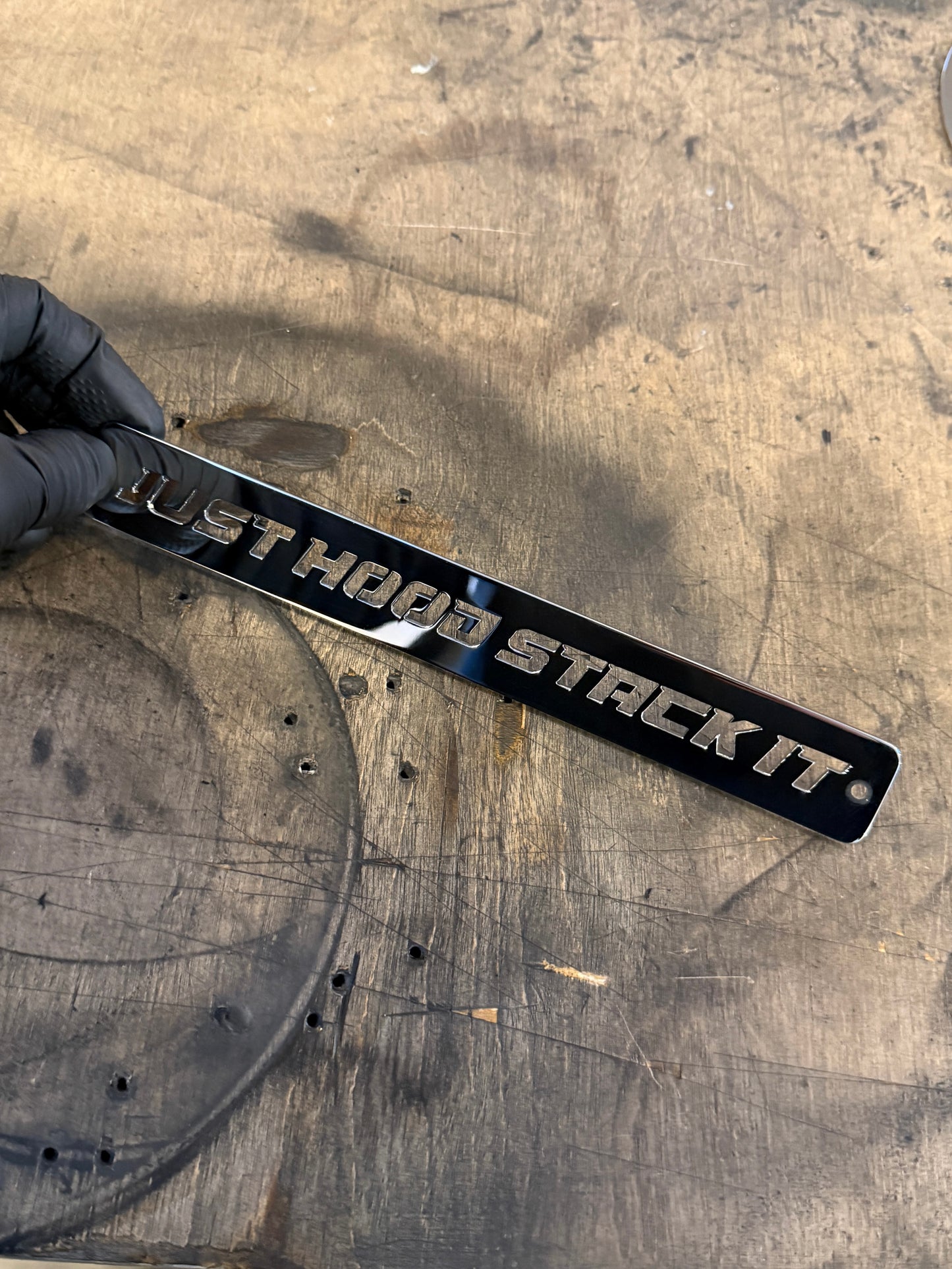 Northspec built 6.0 powerstroke fan shroud emblem stainless steel 