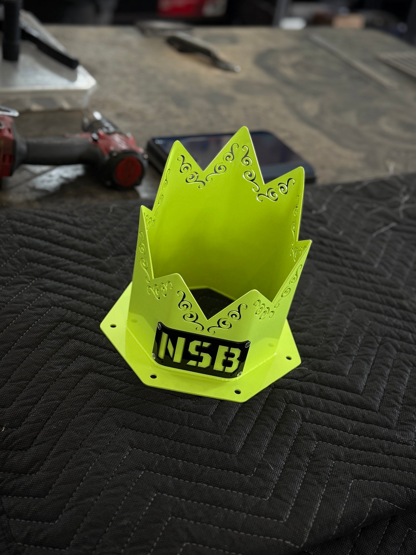 6" SPIKED Swirl Hood Stack