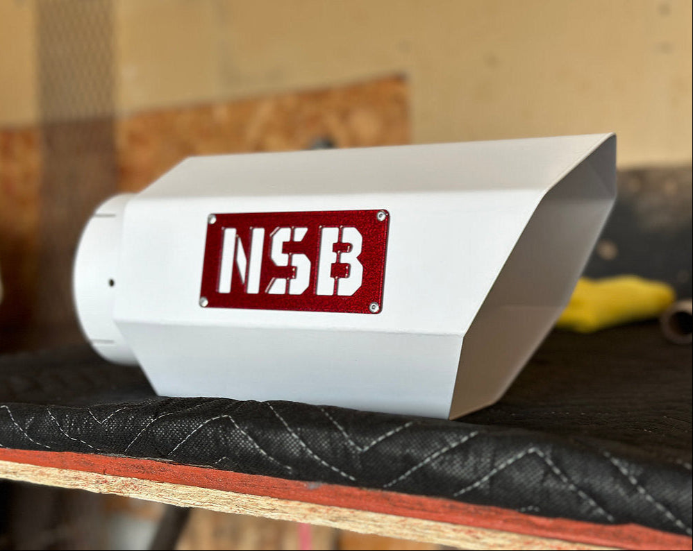 7" GEOMETRIC Exhaust Tip - for 4" or 5" exhaust (with optional overlays)