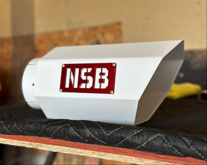 7" GEOMETRIC Exhaust Tip - for 4" or 5" exhaust (with optional overlays)