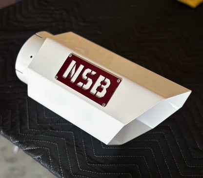 7" GEOMETRIC Exhaust Tip - for 4" or 5" exhaust (with optional overlays)