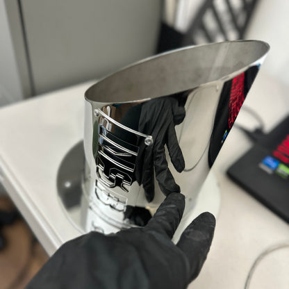 6 inch hood stack tall polished