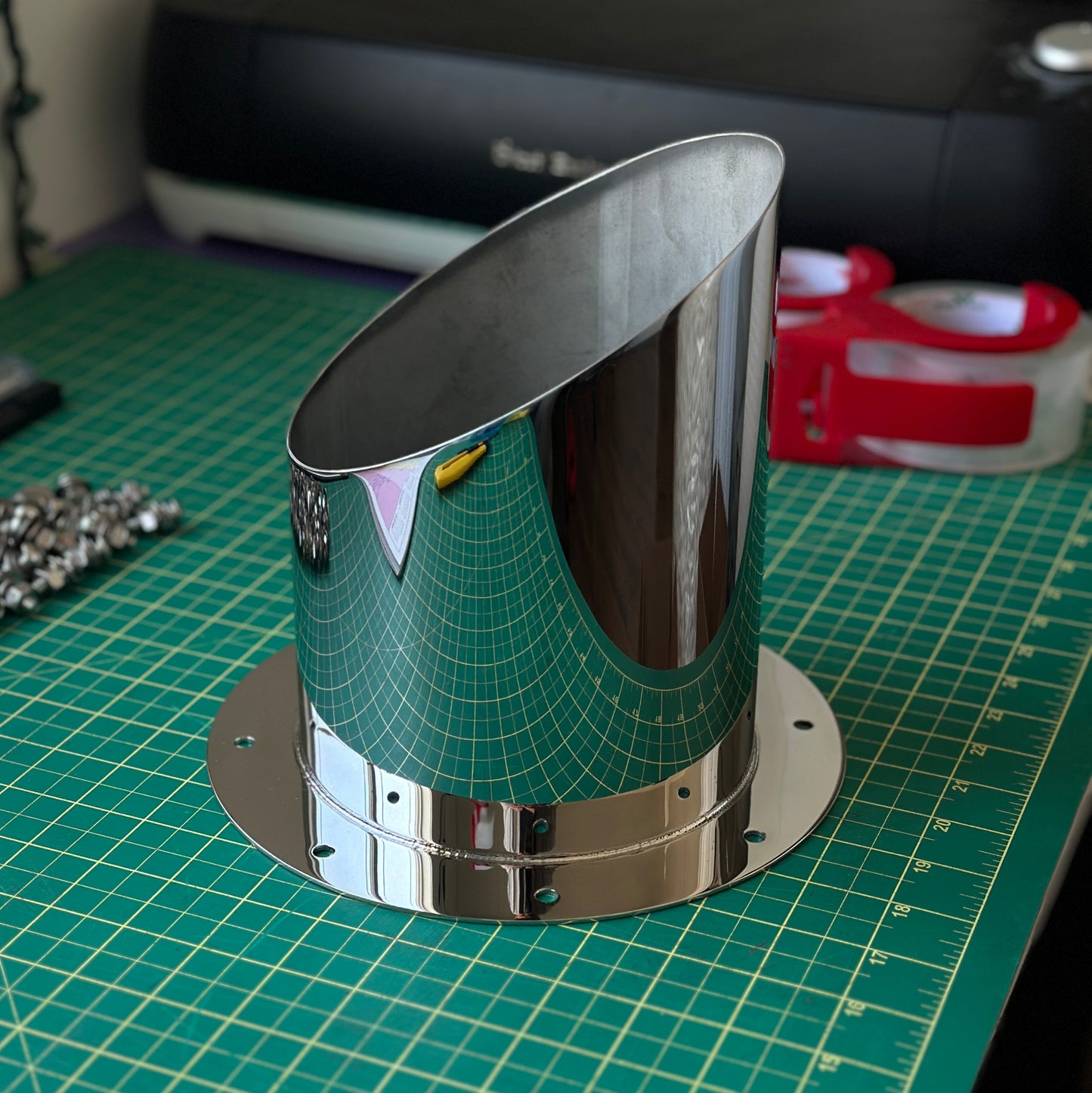 6 inch hood stack tip polished