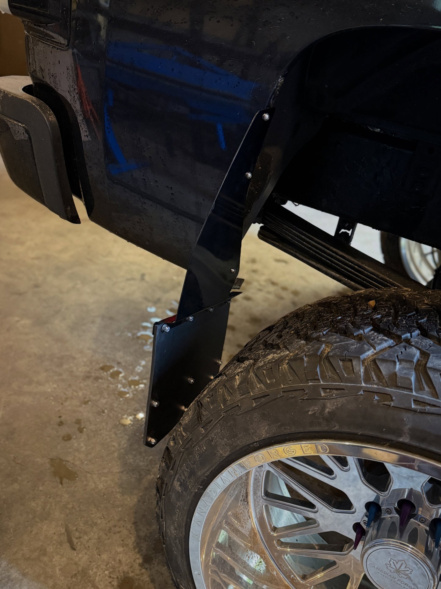 12" Wide Kick Back Mud Flaps (universal fitment)