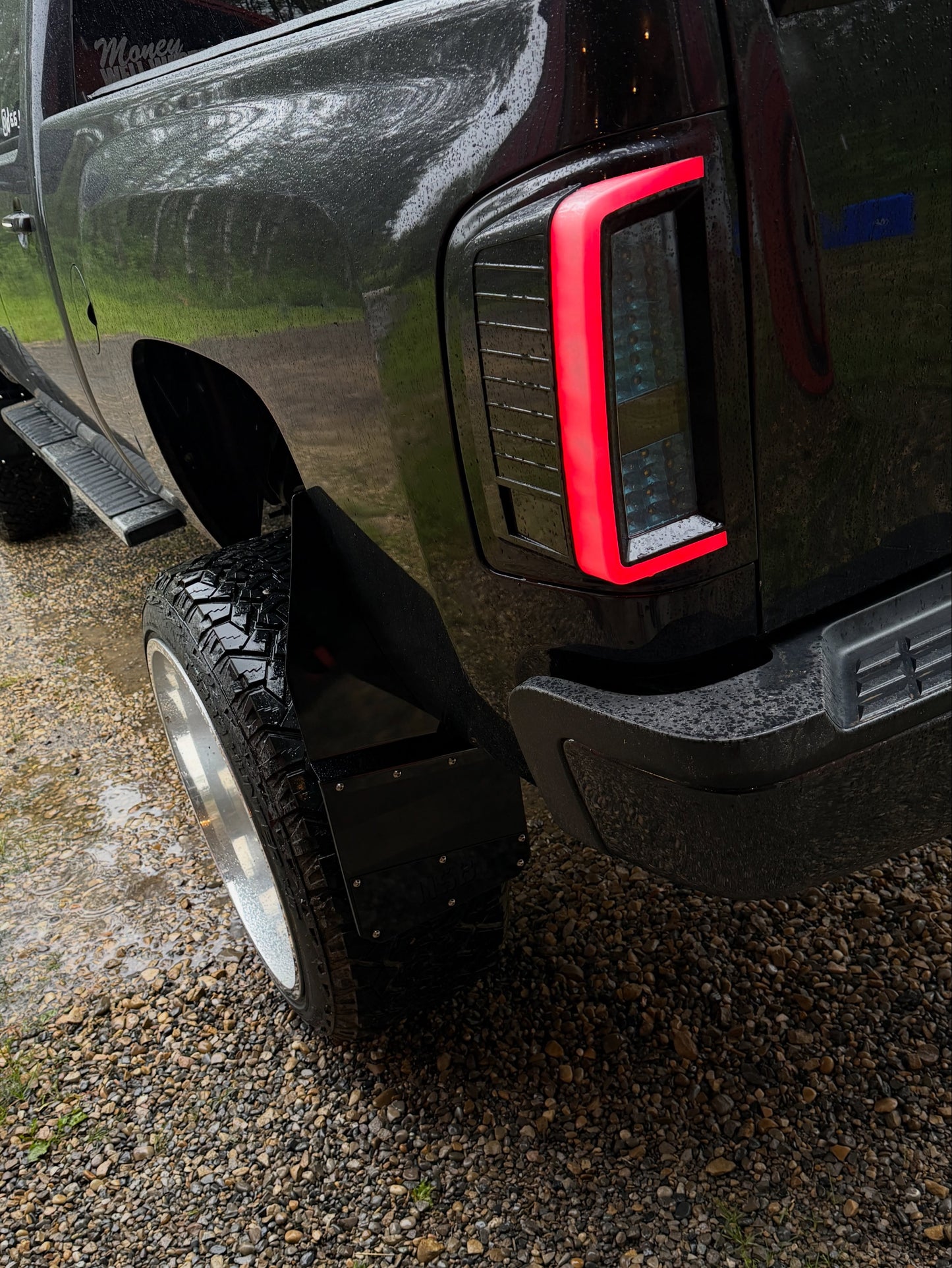 12" Wide Kick Back Mud Flaps (universal fitment)