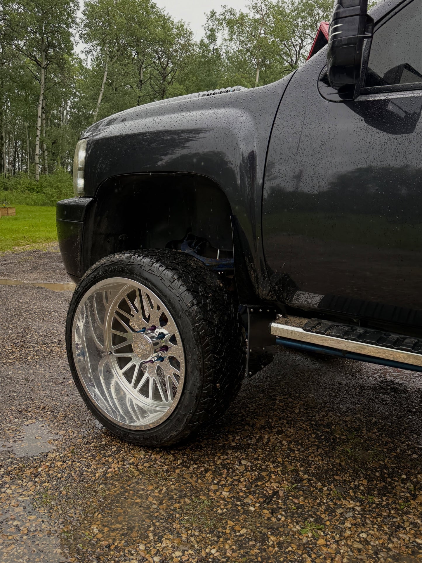12" Wide Kick Back Mud Flaps (universal fitment)