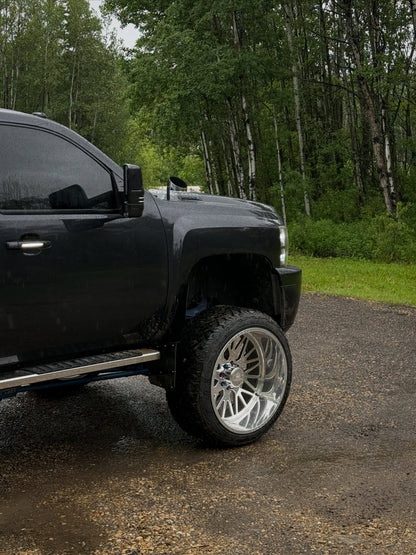 12" Wide Kick Back Mud Flaps (universal fitment)