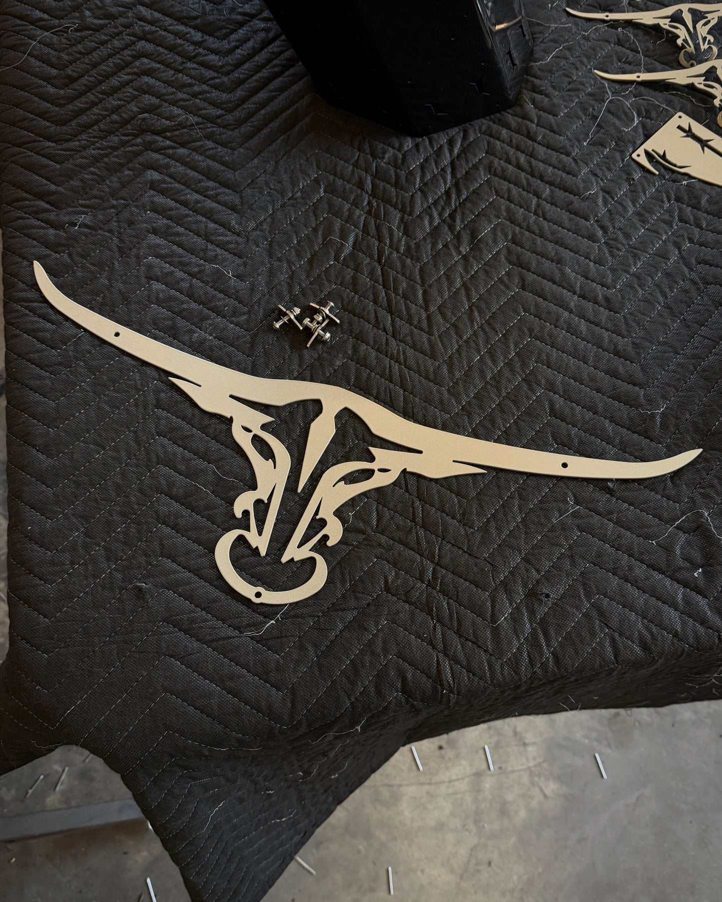 Custom Stainless Longhorn Grille Emblem