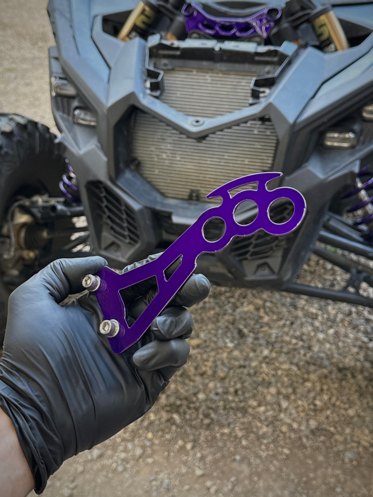 Can-Am Maverick X3 Door Handles - Brass Knuckle Design