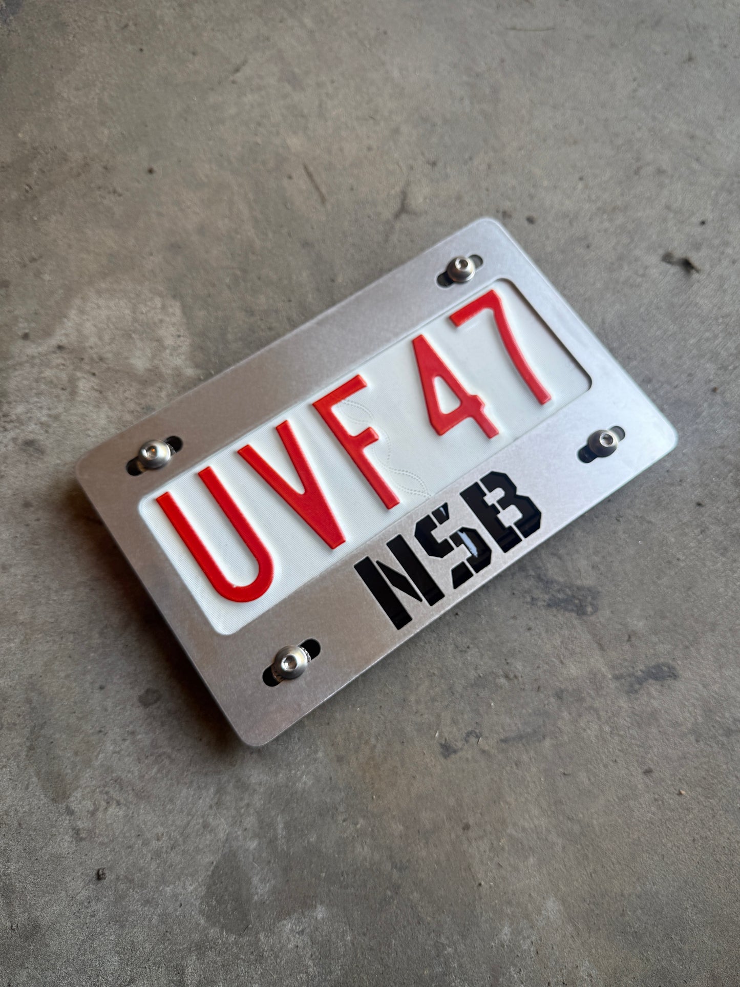 OHV Stainless License Plate Frame (Alberta only)