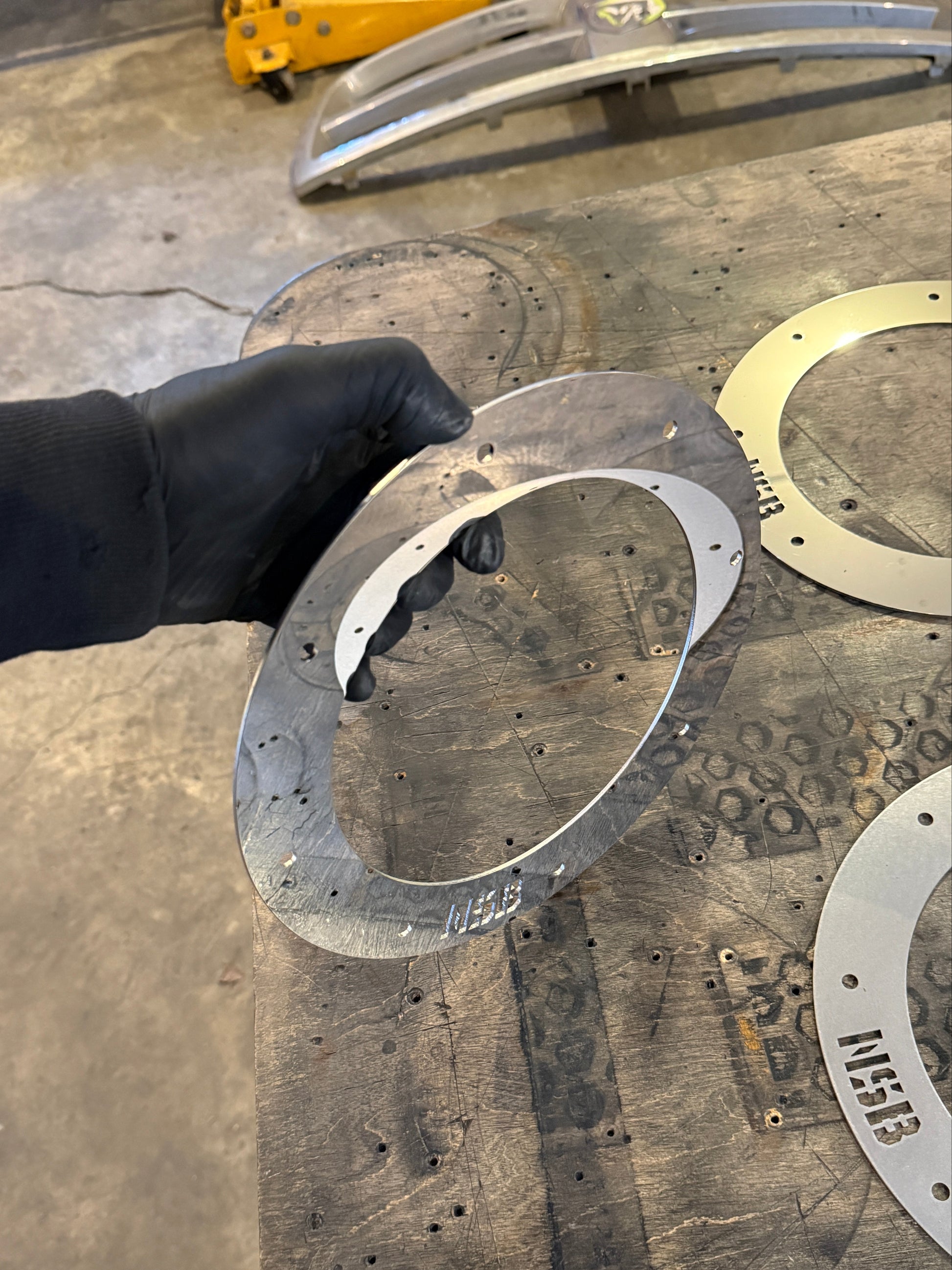 7 inch hood exit stack ring polished stainless steel high quality 