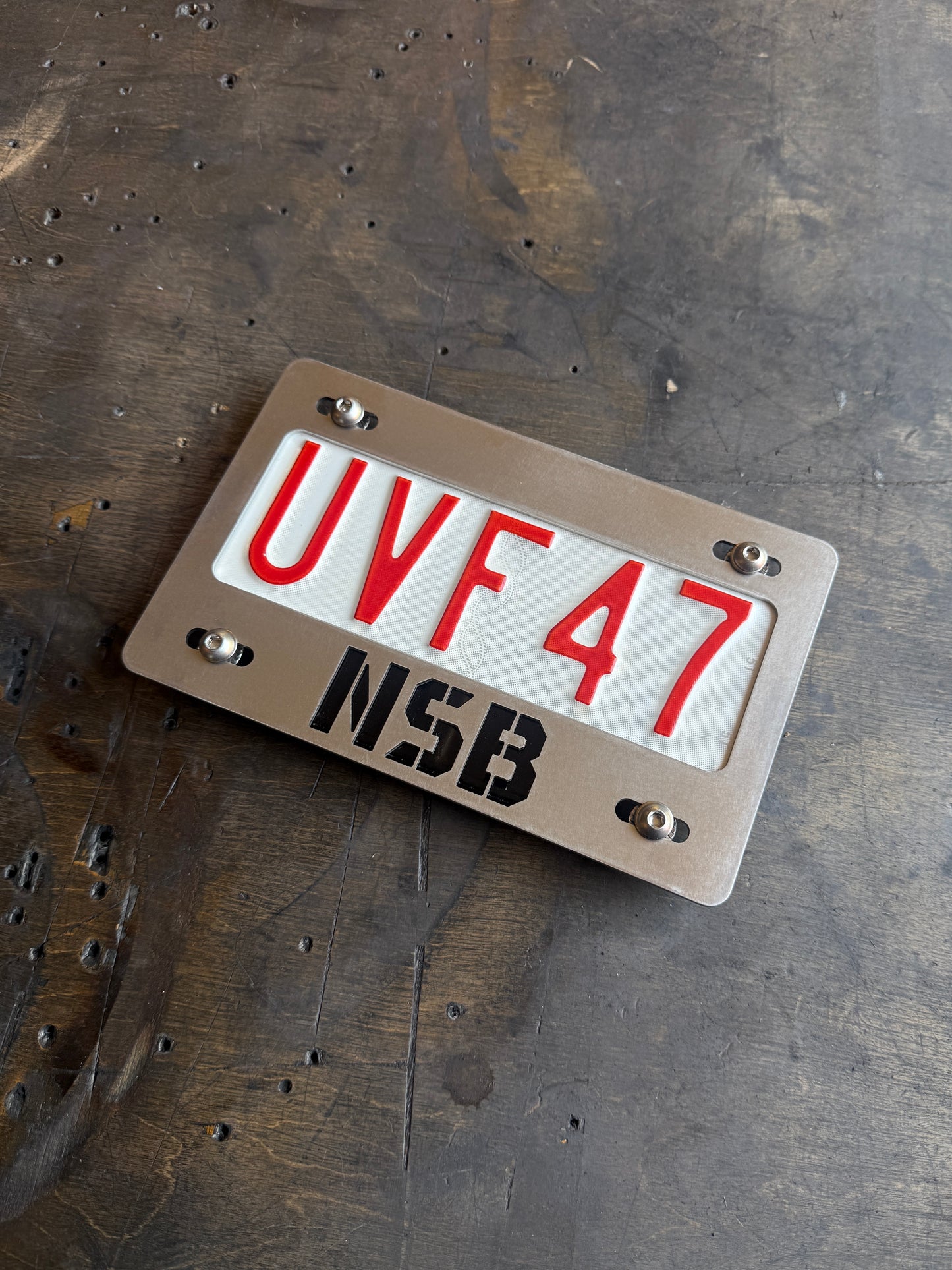 OHV Stainless License Plate Frame (Alberta only)