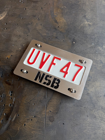 OHV Stainless License Plate Frame (Alberta only)