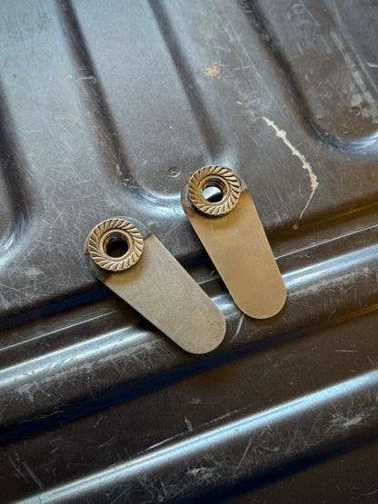 4th gen RAM 1500 Rear Upper Shock Nuts with Tabs (Pair)