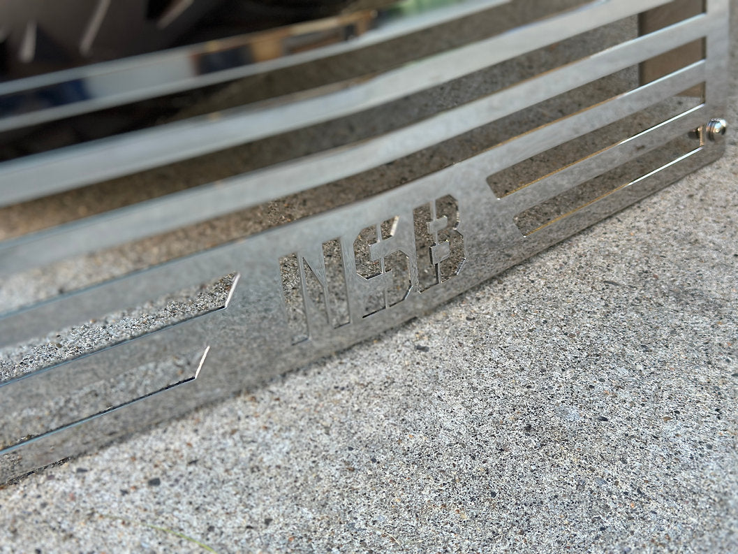 Bumper Grille 2016 Chevrolet Silverado 2500HD, polished close up view made by NSB