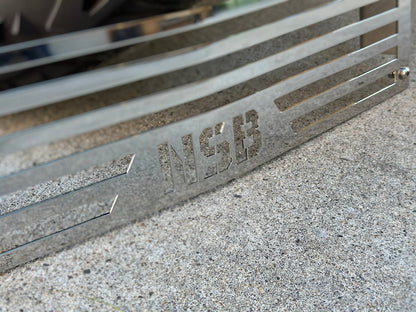 Bumper Grille 2016 Chevrolet Silverado 2500HD, polished close up view made by NSB