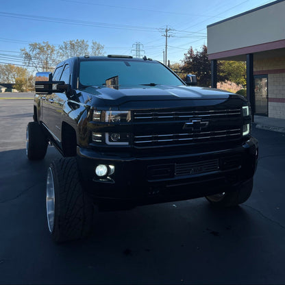 Bumper Grille insert Chevrolet Silverado 2500HD / 3500HD installed on the truck