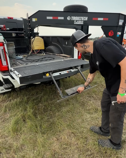 Stainless Tailgate Step Cover (2017 - 2026 Ford F250/F350) (replaces OEM plastic panel)