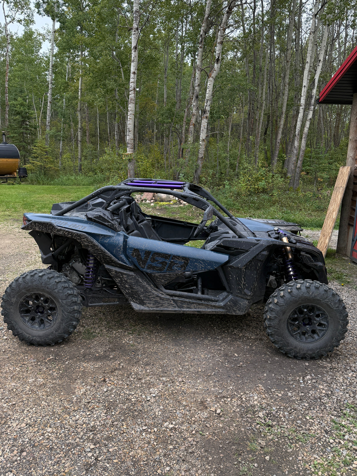 Can-Am Maverick X3 DIY H-Bar Mounting Plates (build your own h-bar / flat roof) installed