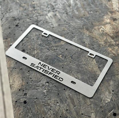 Customizable DXF CNC plasma cut laser cut file license plate cover cut version 