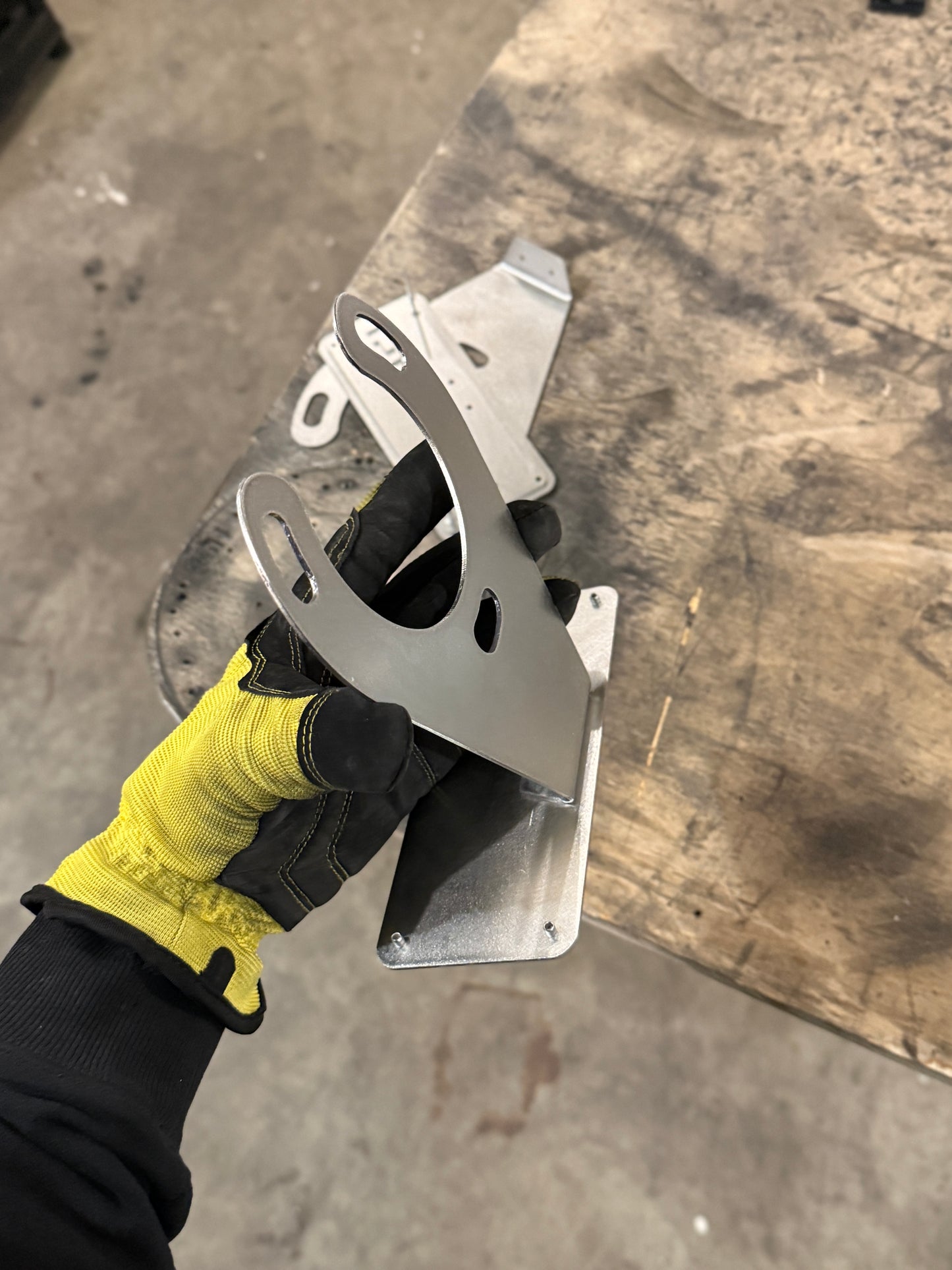 Denali strut plates raw stainless steel mounting 