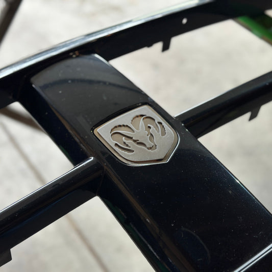 Northspec Built Dodge RAM skull grille emblems installed